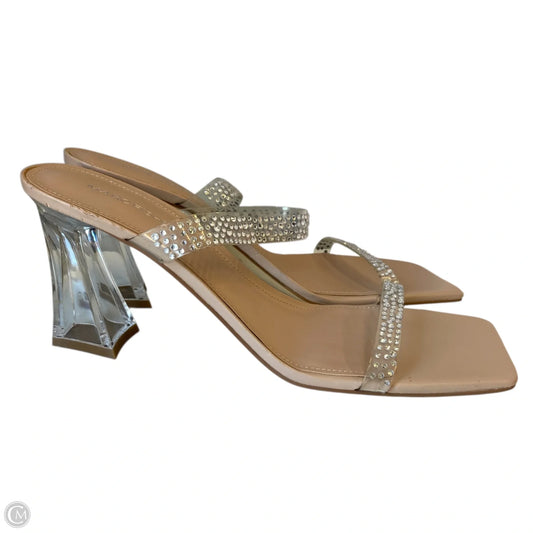 Sandals Heels Block By Marc Fisher In Clear, Size: 11