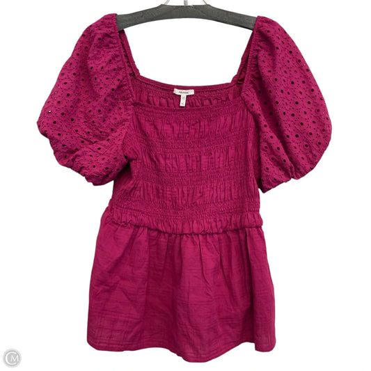Top Short Sleeve By Maurices In Pink, Size: Xl