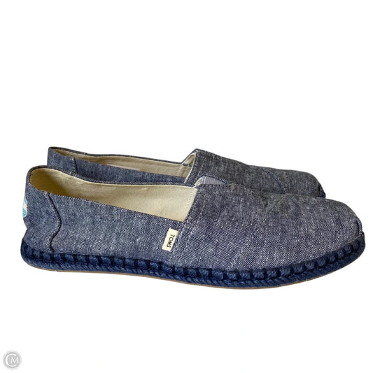 Shoes Sneakers By Toms In Blue, Size: 9