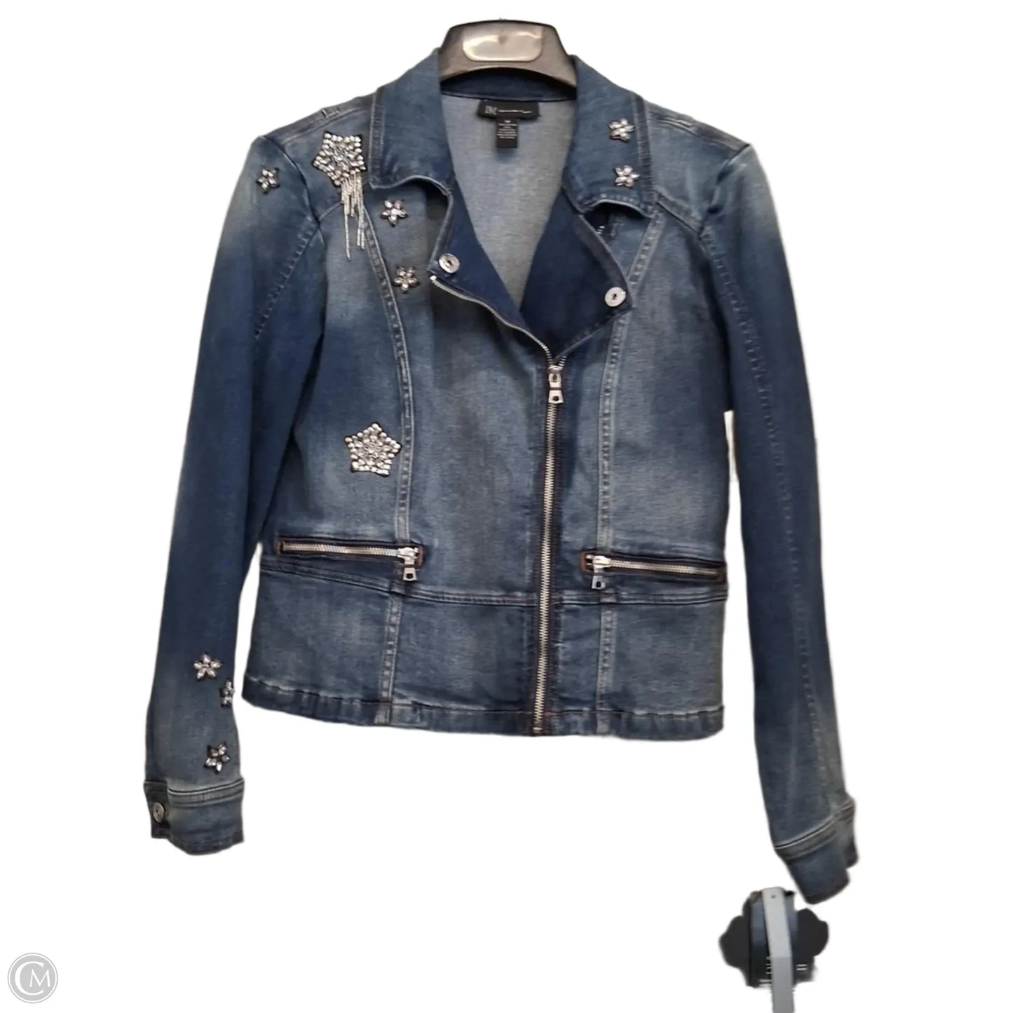 Jacket Denim By Inc In Blue Denim, Size: M