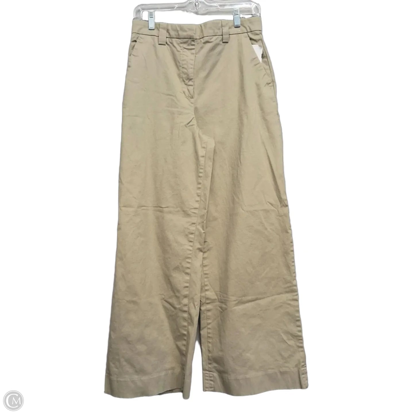 Pants Wide Leg By Abercrombie And Fitch In Tan, Size: 8