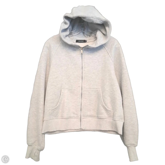 Athletic Jacket By Automet In Grey, Size: M