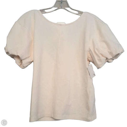 Top Short Sleeve By J. Crew In Cream, Size: S
