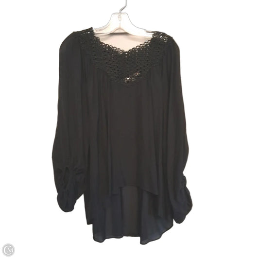 Top Long Sleeve In Black, Size: M