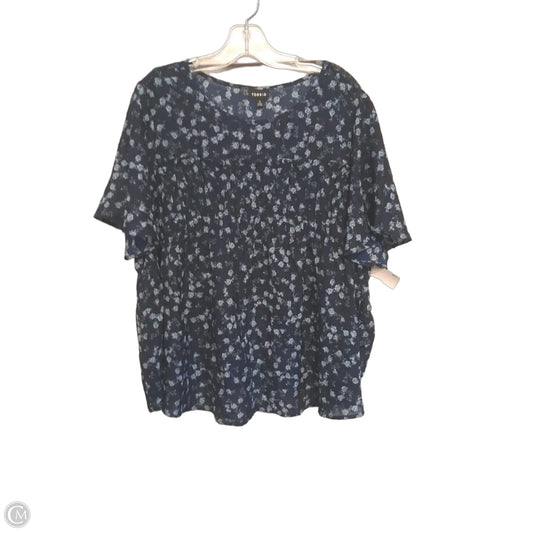 Top Short Sleeve By Torrid In Floral Print, Size: L