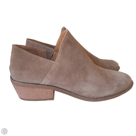 Boots Ankle Heels By Lucky Brand In Tan, Size: 9.5