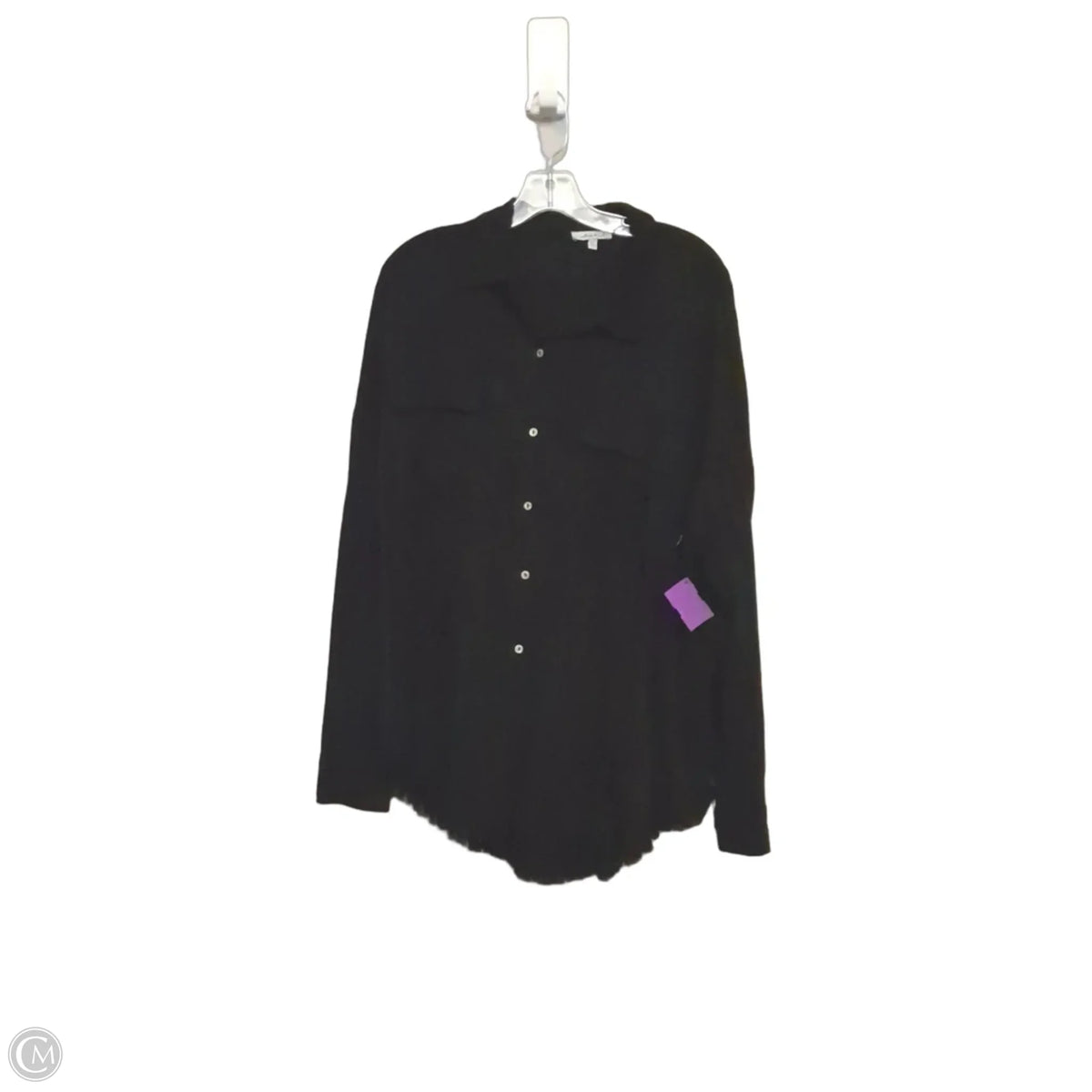 Top Long Sleeve Basic By White Birch In Black, Size: Xl