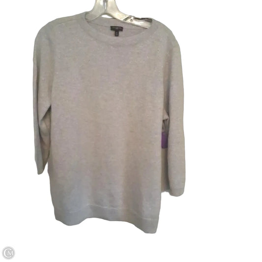 Sweater By Talbots In Grey & Silver, Size: 1x
