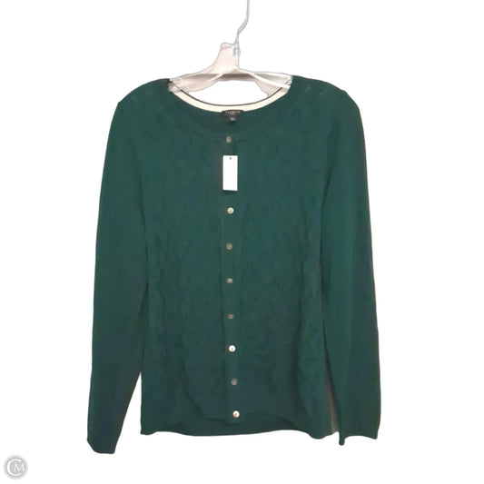 Sweater Cardigan By Talbots In Green, Size: 1x