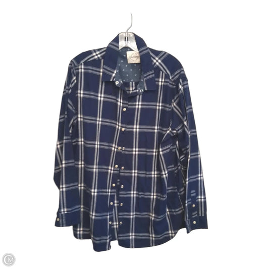Top Long Sleeve By Jachs Girlfirend In Plaid Pattern, Size: Xl