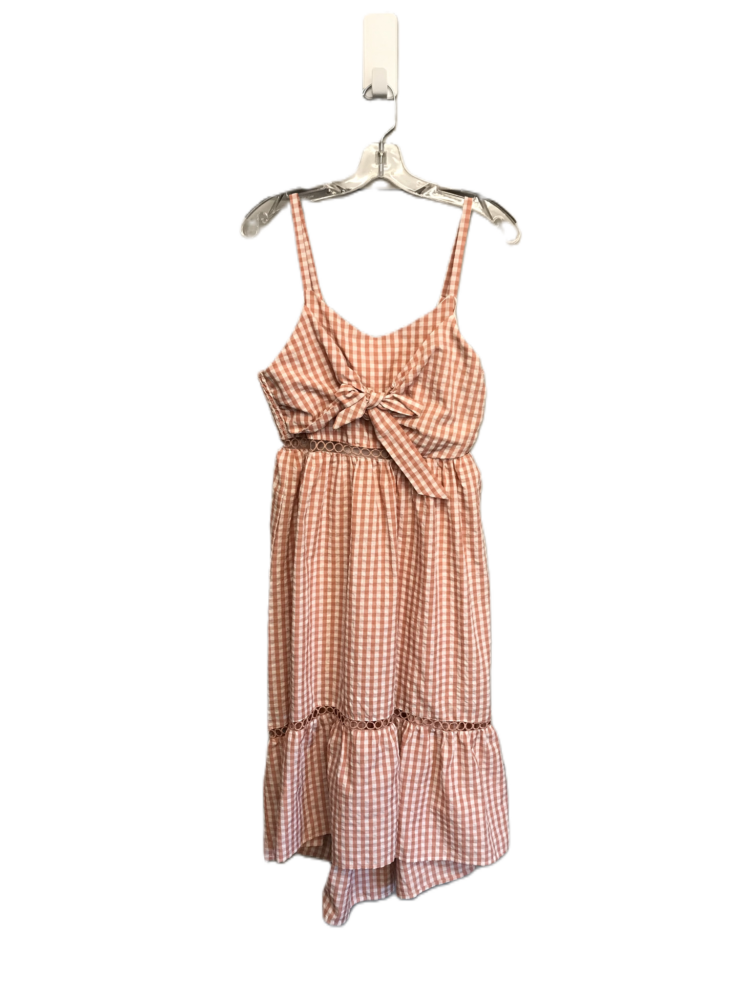 Peach Dress Casual Midi By White Birch, Size: L