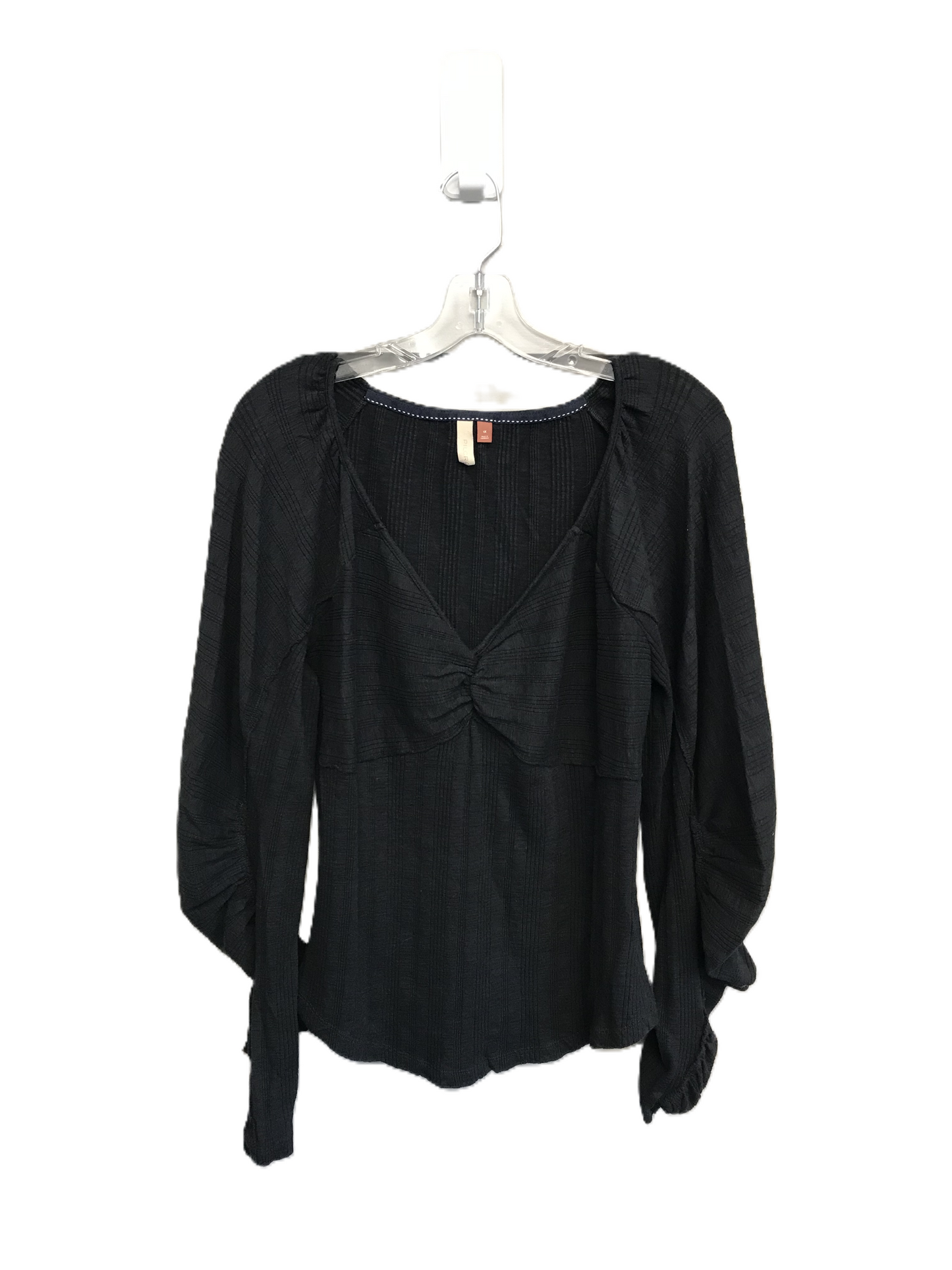 Black Top Long Sleeve By Pilcro, Size: 1x