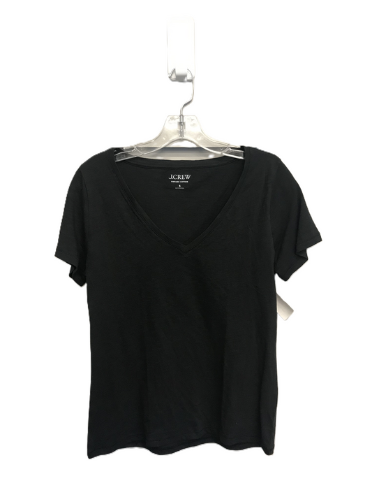 Black Top Short Sleeve Basic By J. Crew, Size: S