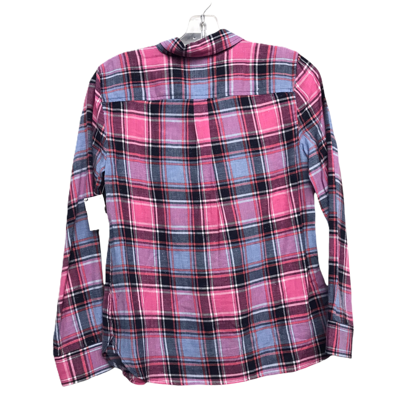 Top Long Sleeve By Talbots In Plaid Pattern, Size: Sp