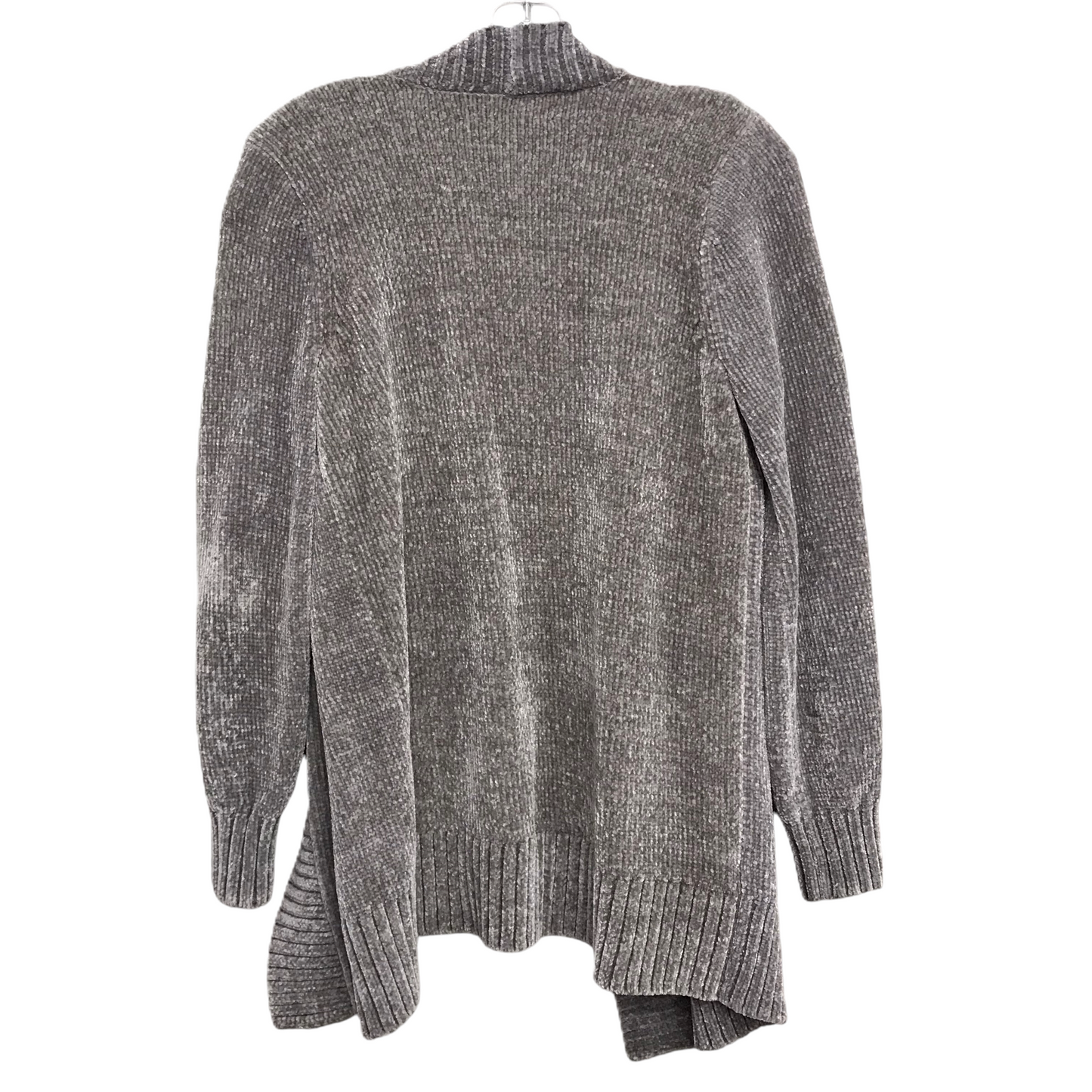 Sweater Cardigan By Loft In Grey, Size: S