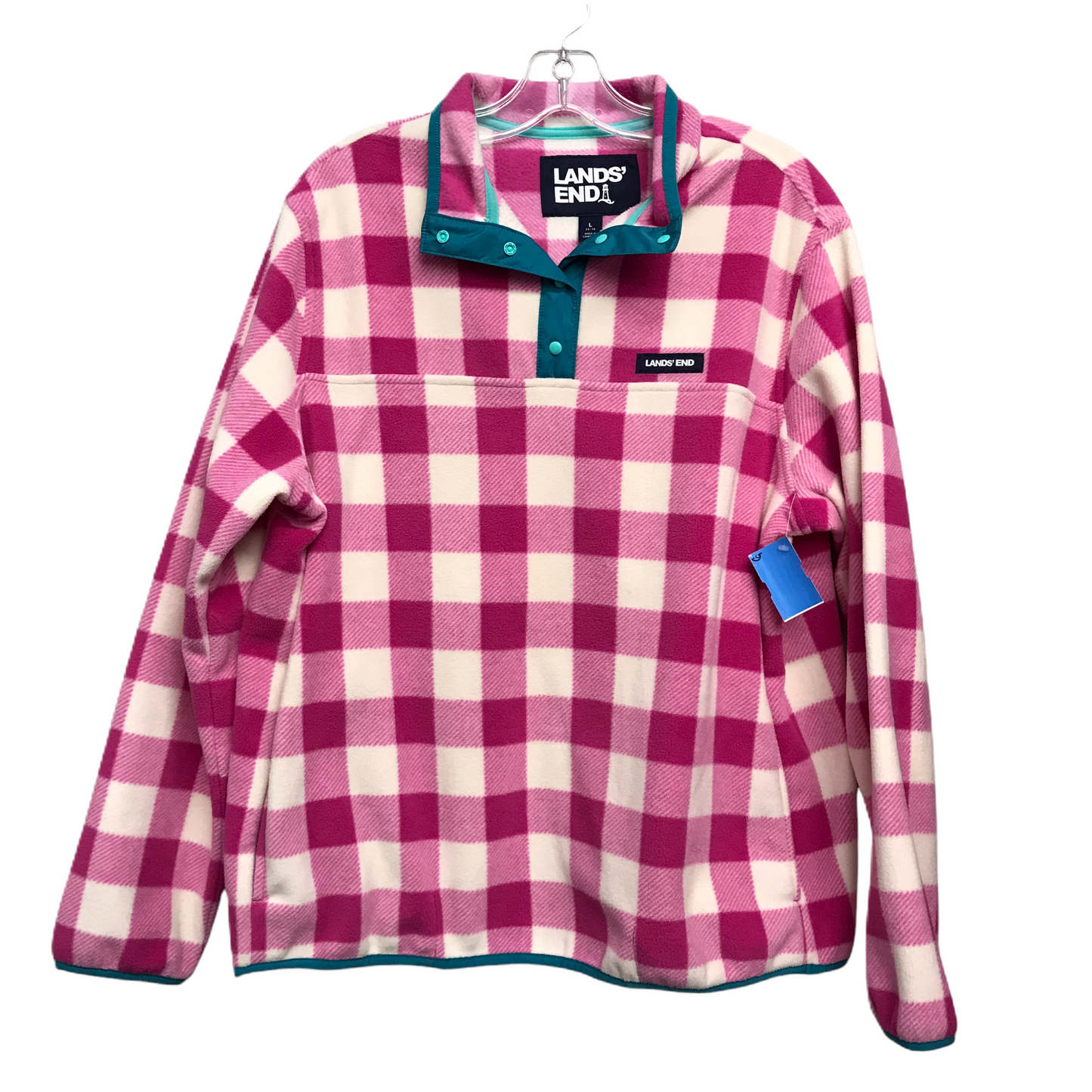 Athletic Fleece By Lands End In Pink & White, Size: L