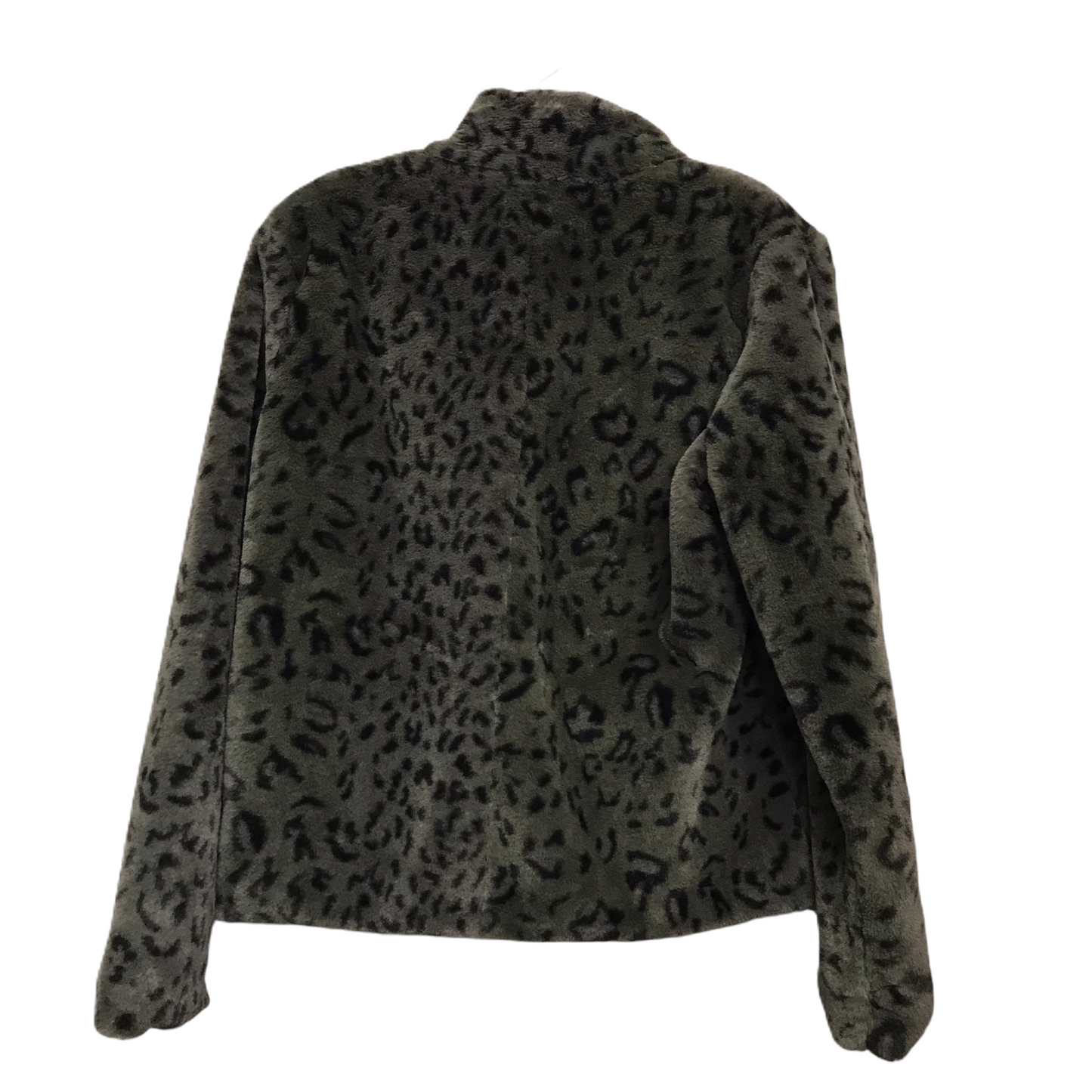 Jacket Faux Fur & Sherpa By Ci Sono In Animal Print, Size: L