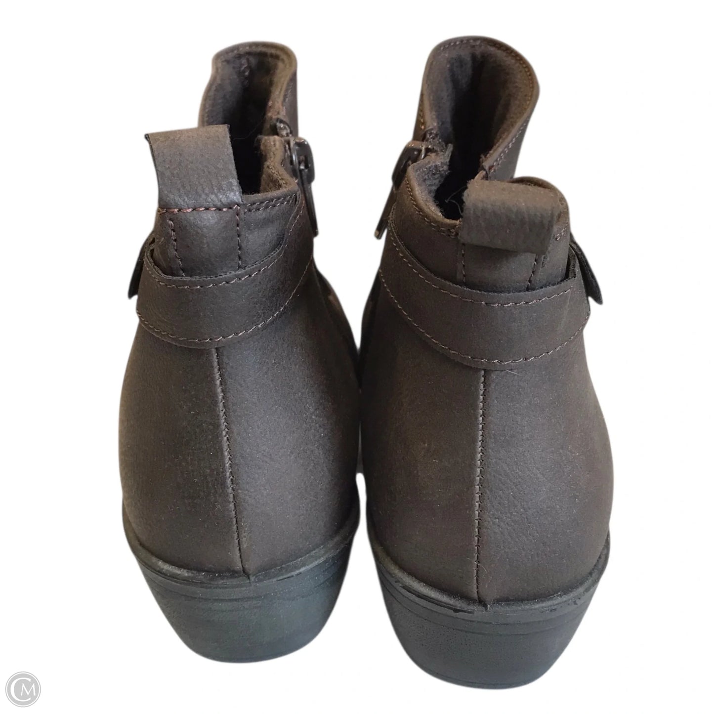 Boots Ankle Flats By Easy Street In Brown, Size: 7.5