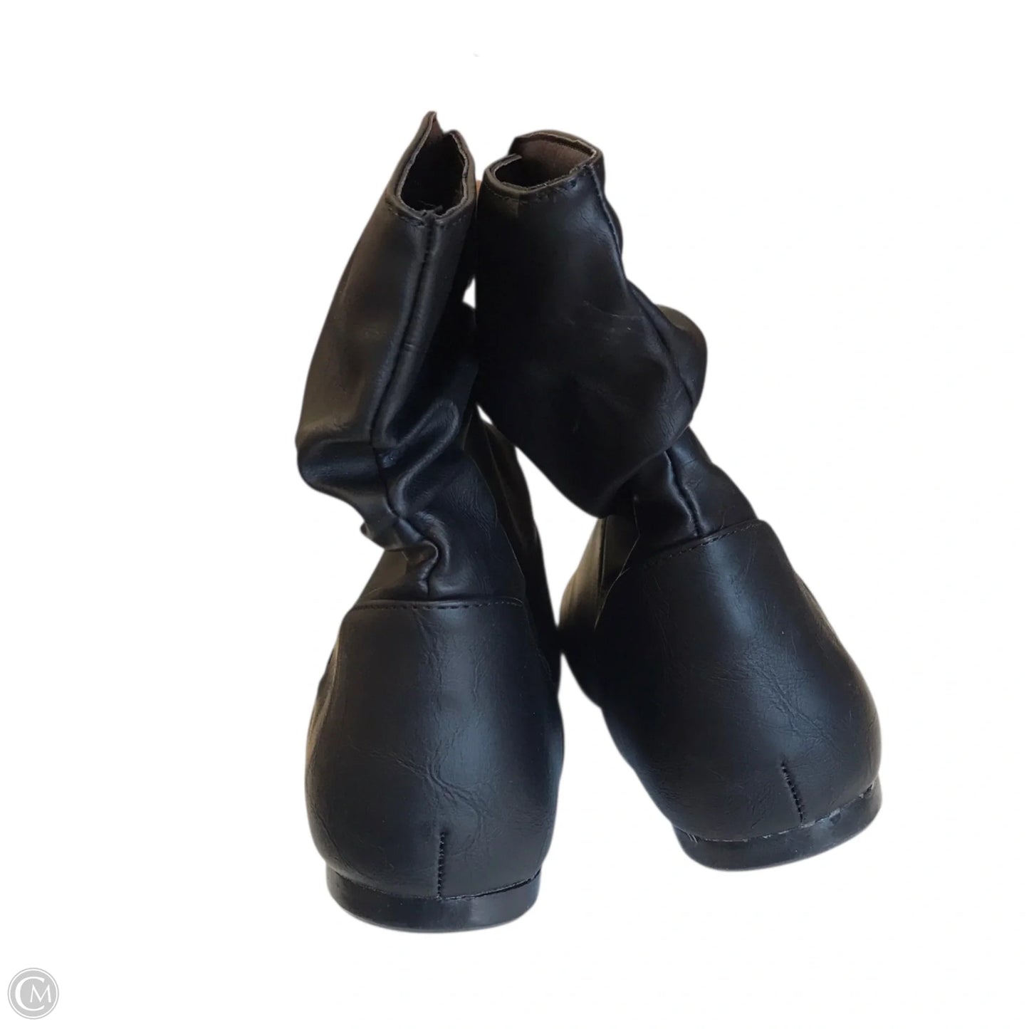 Boots Ankle Flats In Black, Size: 11.5