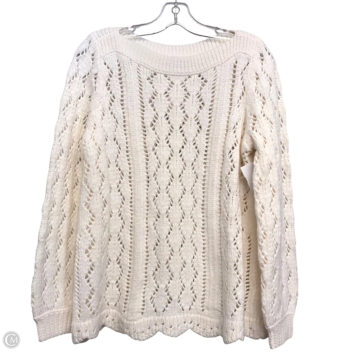 Sweater By Loft In White, Size: M