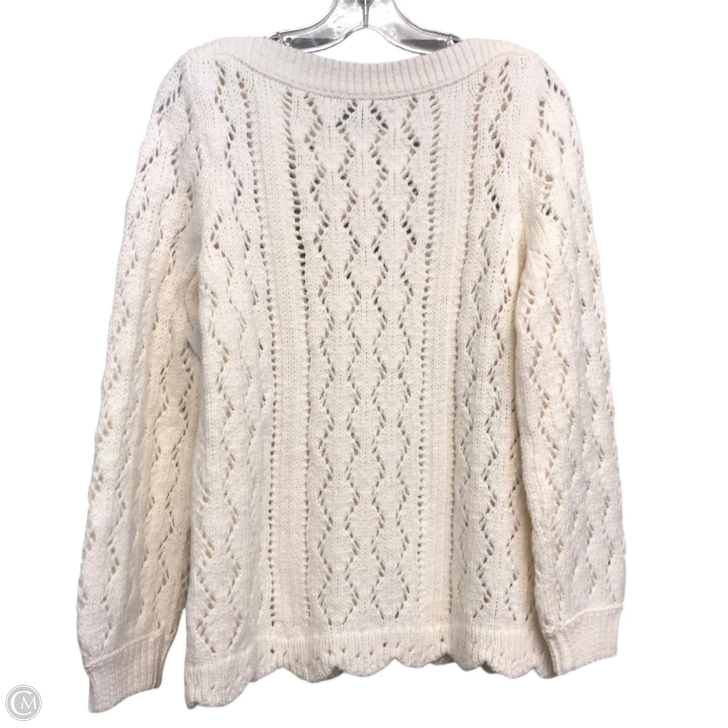 Sweater By Loft In White, Size: M