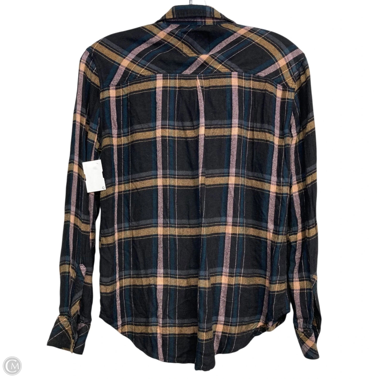 Top Long Sleeve By Rails In Plaid Pattern, Size: Xs