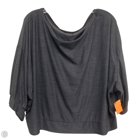 Athletic Top Short Sleeve By Old Navy In Grey, Size: 1x