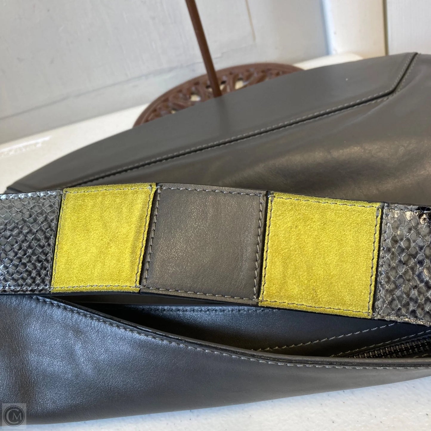 Handbag Leather By Iacucci, Size: Large