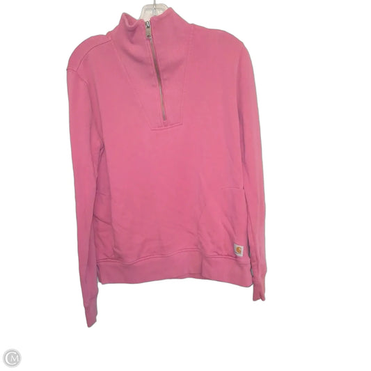 Sweatshirt Collar By Carhartt In Pink, Size: S
