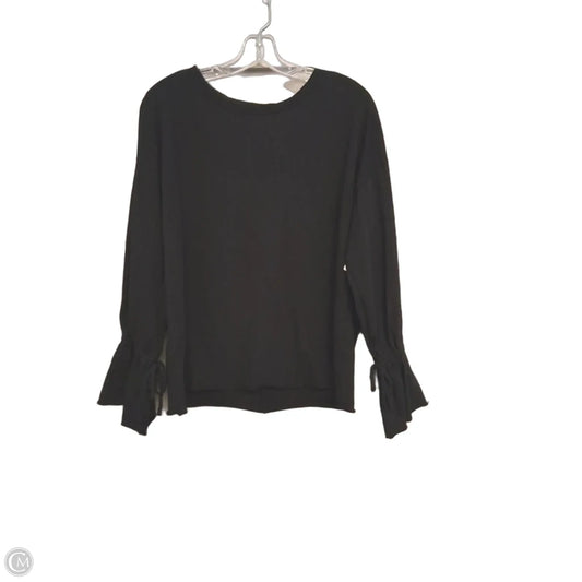 Top Long Sleeve By Zara In Black, Size: M