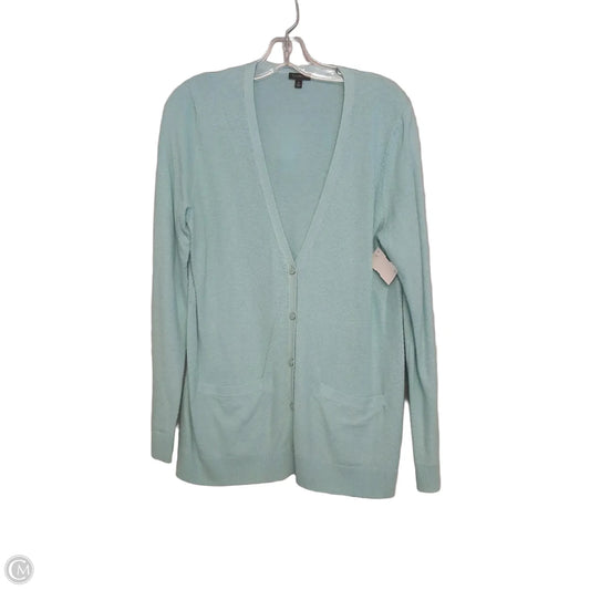 Sweater Cardigan By Talbots In Aqua, Size: M