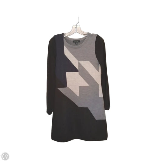 Dress Sweater By Ann Taylor In Black & Grey, Size: Xs
