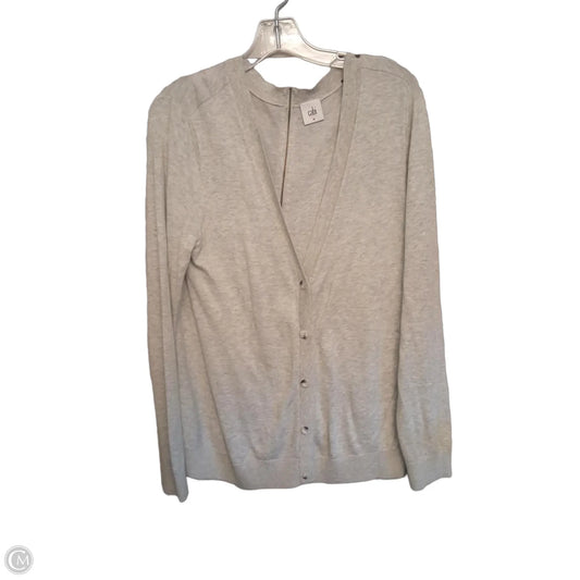 Sweater Cardigan By Cabi In Grey, Size: M