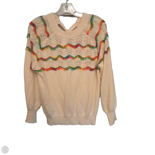 Sweater By Andthewhy In Cream, Size: S