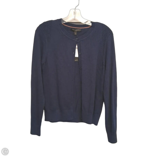 Sweater Cardigan By Banana Republic In Navy, Size: S