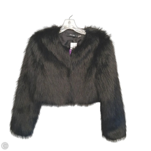 Jacket Faux Fur & Sherpa By Do + Be In Black, Size: S