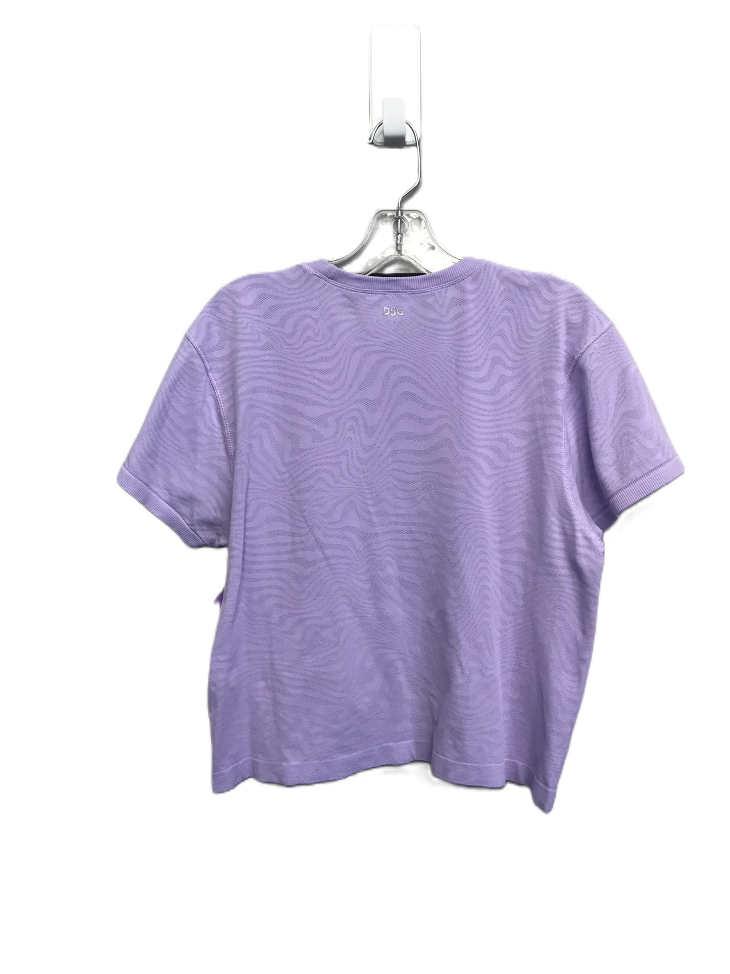 Purple Top Short Sleeve Basic By Dsg Outerwear, Size: M