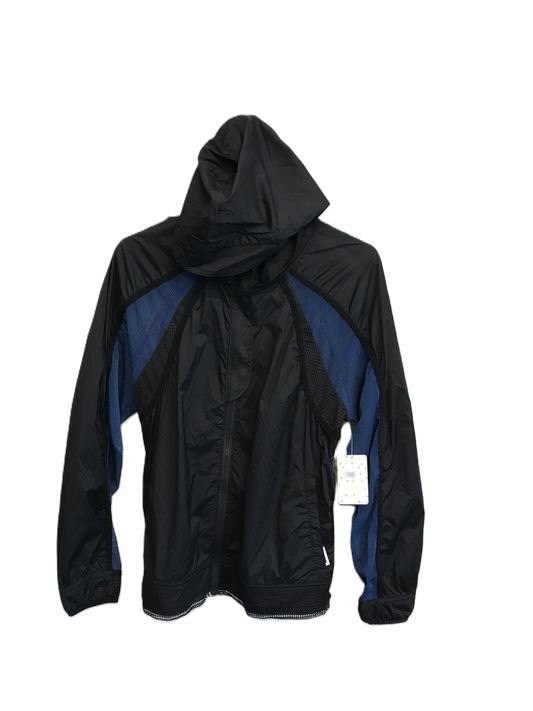 Black & Blue Jacket Windbreaker By Free People, Size: M