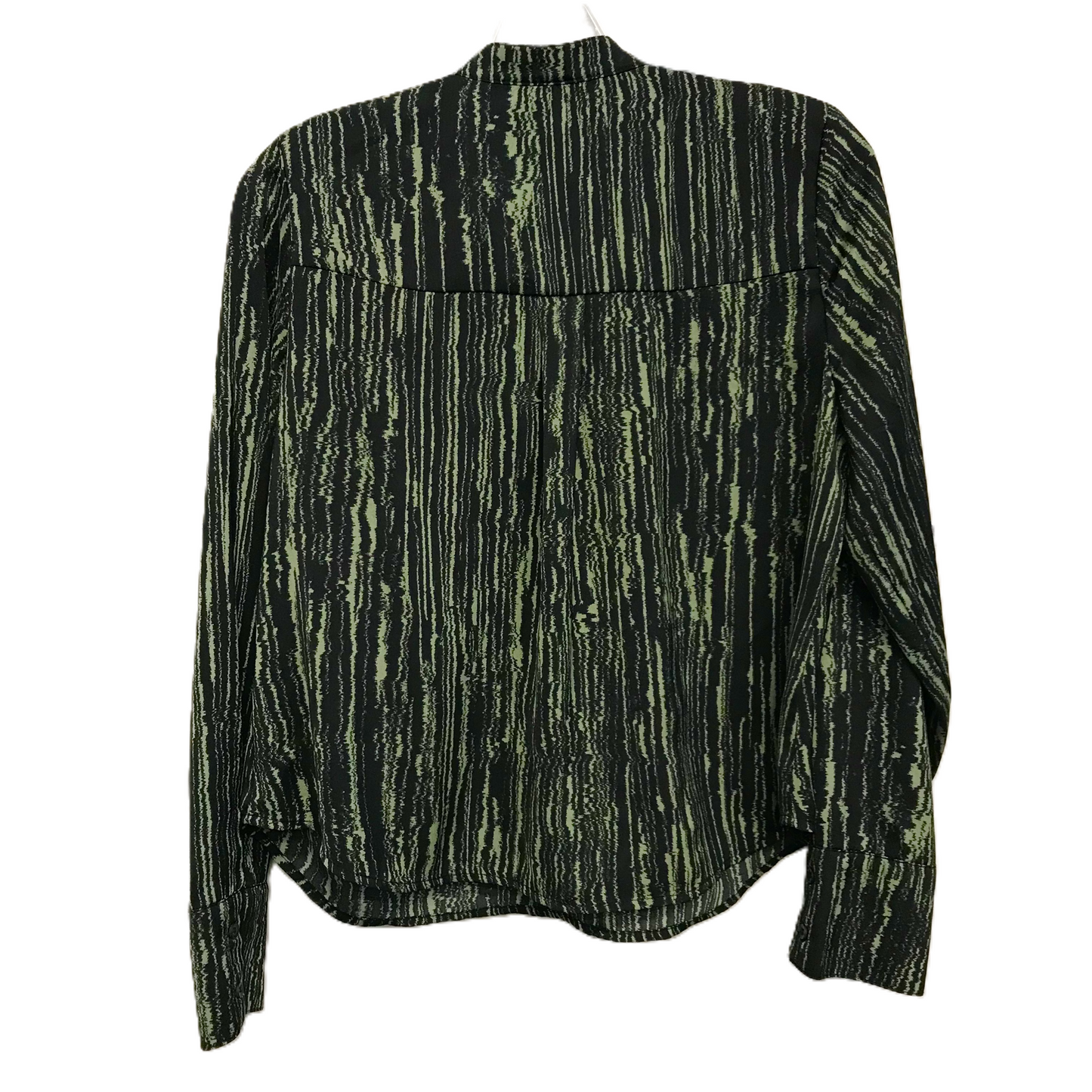 Top Long Sleeve By Melrose And Market In Black & Green, Size: S