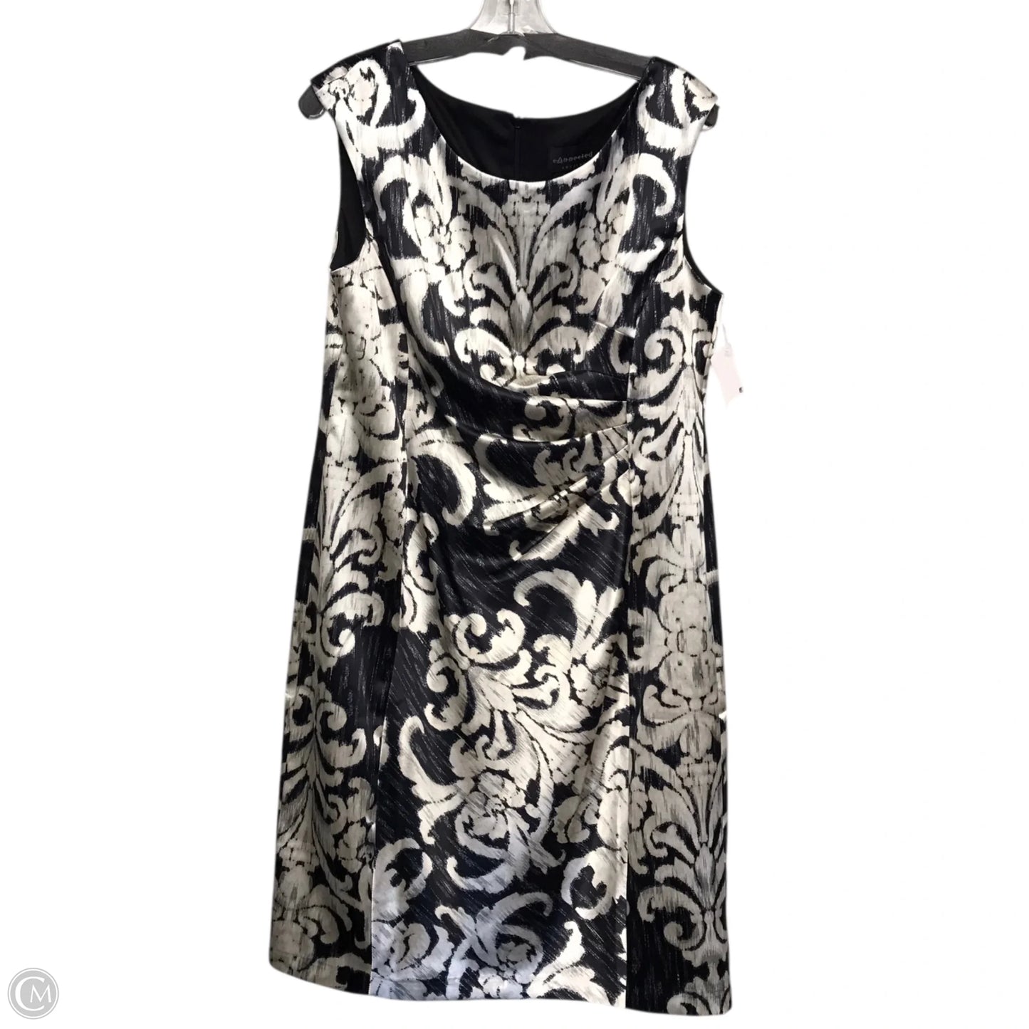 Dress Party Short By Connected Apparel In Black & White, Size: Xl