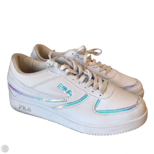 Shoes Athletic By Fila In White, Size: 10