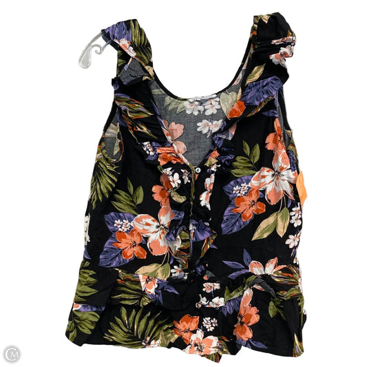 Top Sleeveless By Patrons Of Peace In Floral Print, Size: L