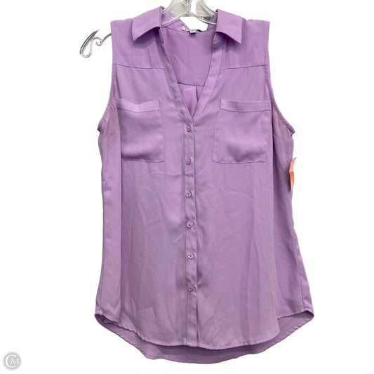 Top Sleeveless By Express In Purple, Size: S