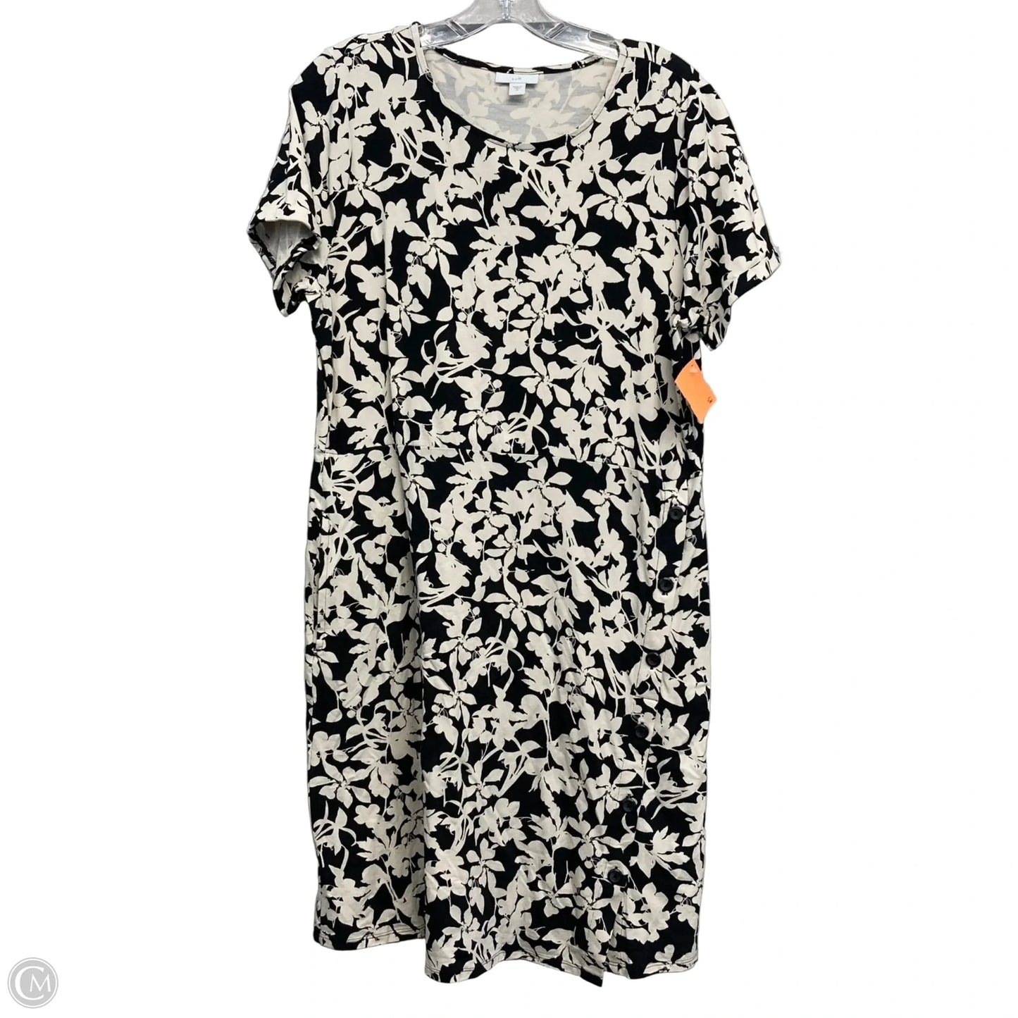 Dress Casual Short By J. Jill In Black & Cream, Size: M