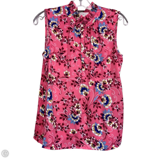 Top Sleeveless By Loft In Pink, Size: Xs