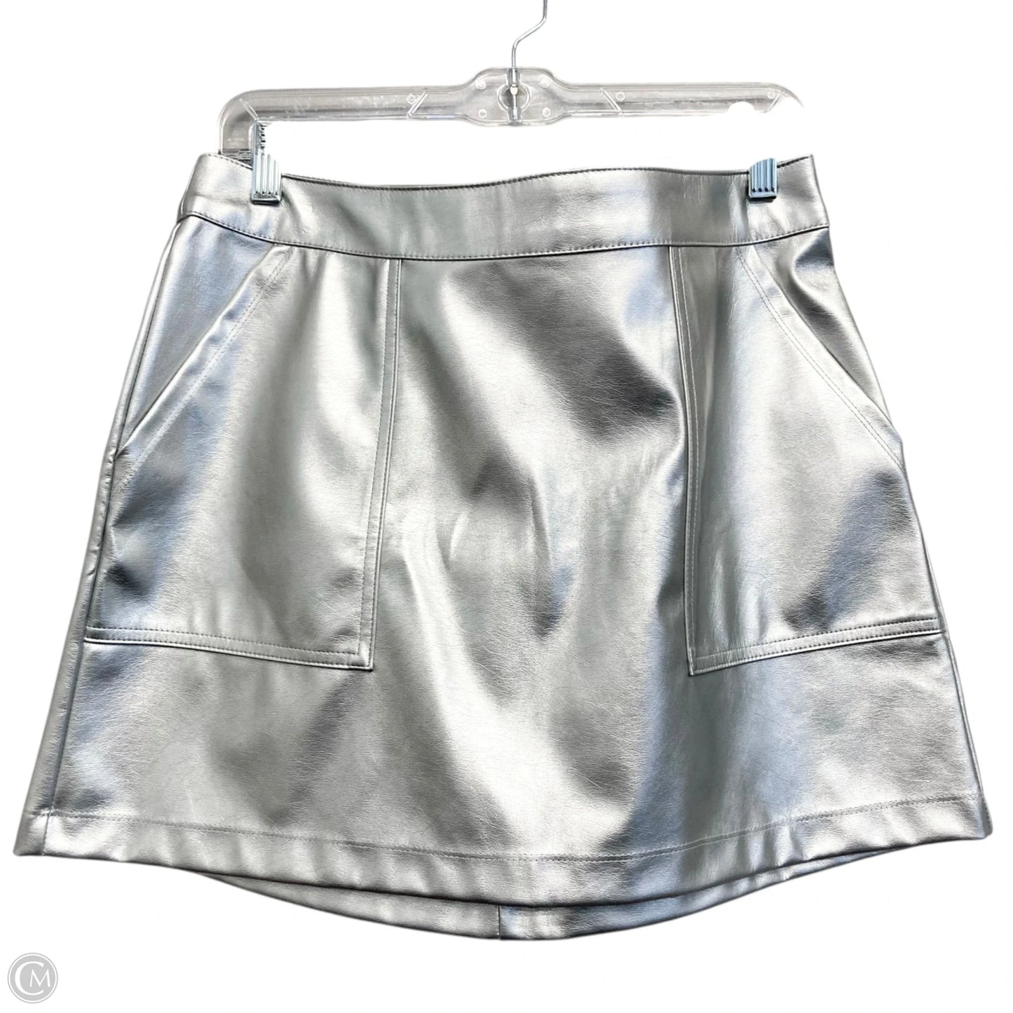 Skirt Mini & Short By A New Day In Silver, Size: 8
