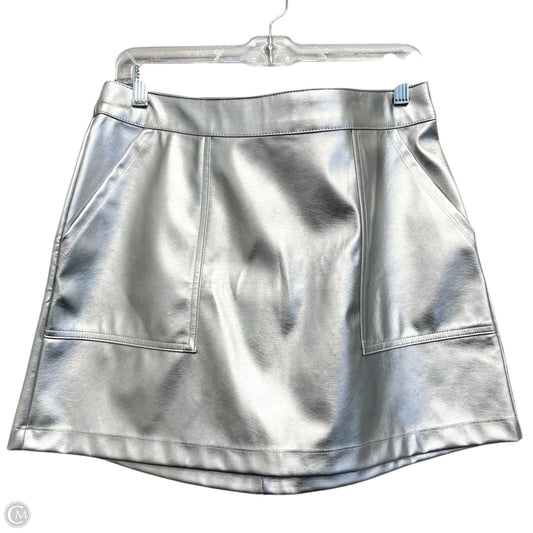 Skirt Mini & Short By A New Day In Silver, Size: 8