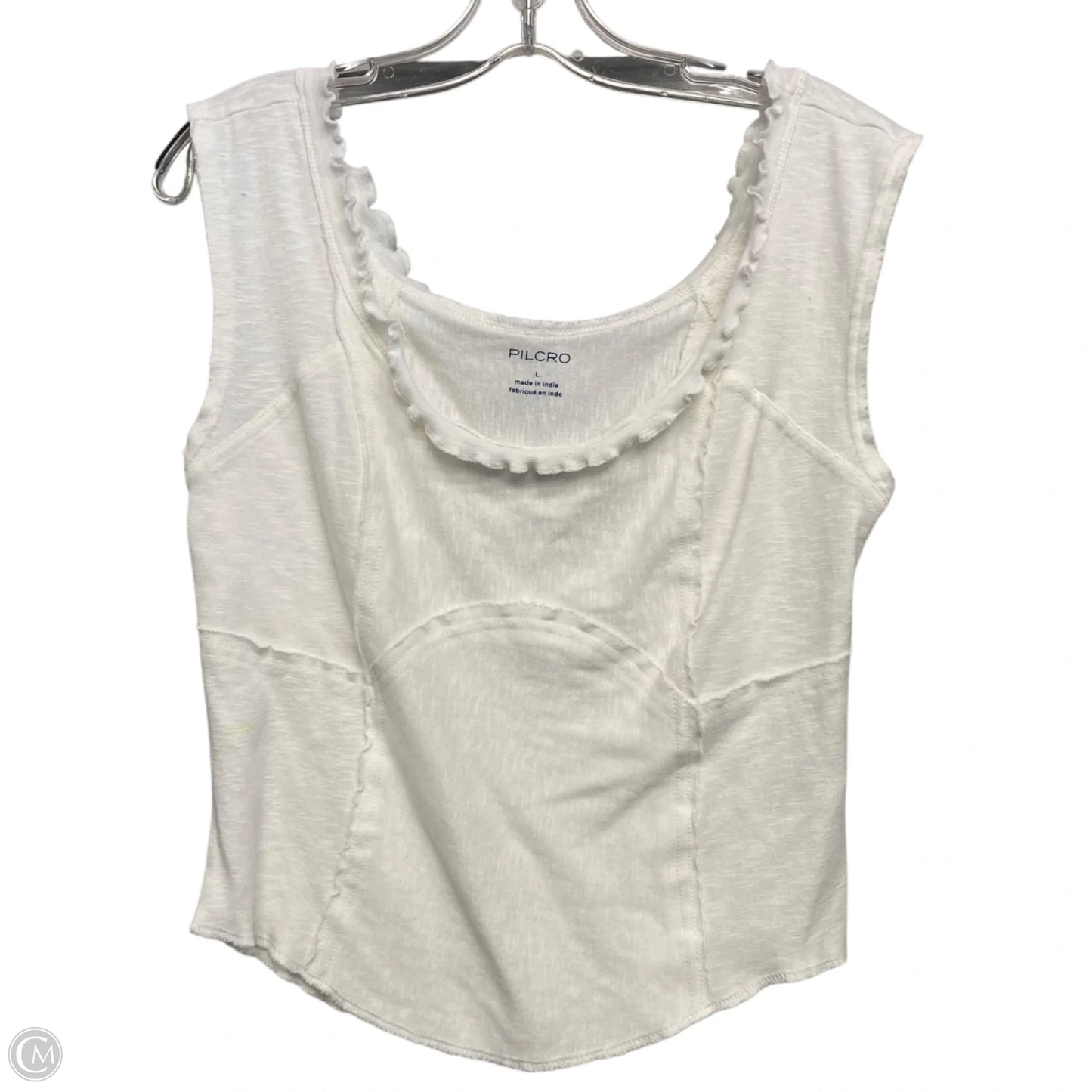 Top Sleeveless By Pilcro In White, Size: L