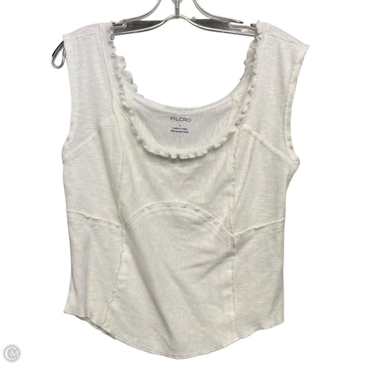 Top Sleeveless By Pilcro In White, Size: L