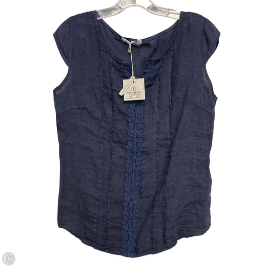 Top Sleeveless By Femme Fatale In Blue, Size: M